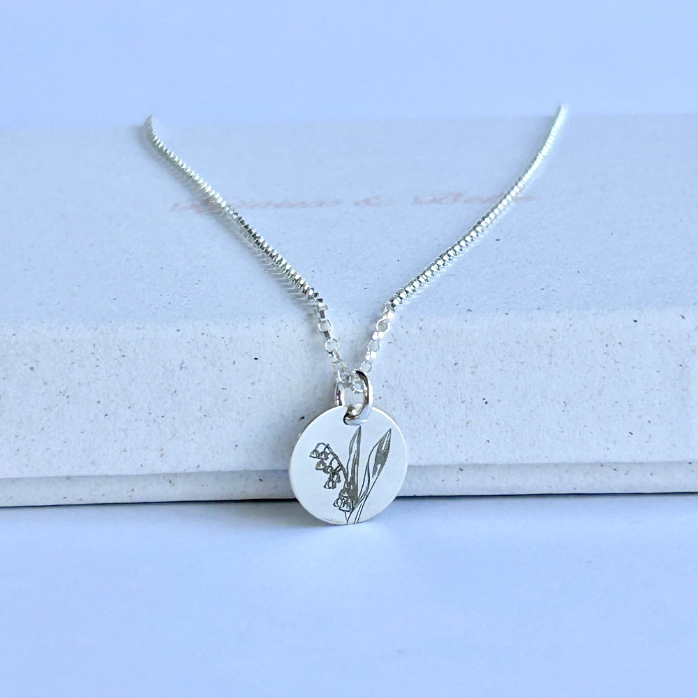 May Birth Flower Necklace | Lilly of The Valley