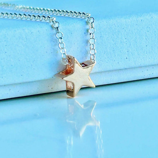 Rose Gold Star Necklace | Guidance & Hope