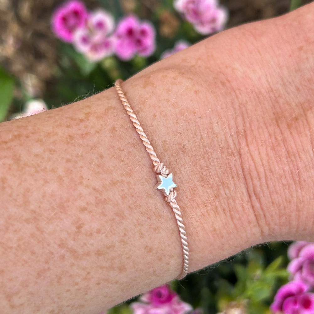 Tiny Silver Star Friendship Bracelet | Hope, Guidance & Eternity