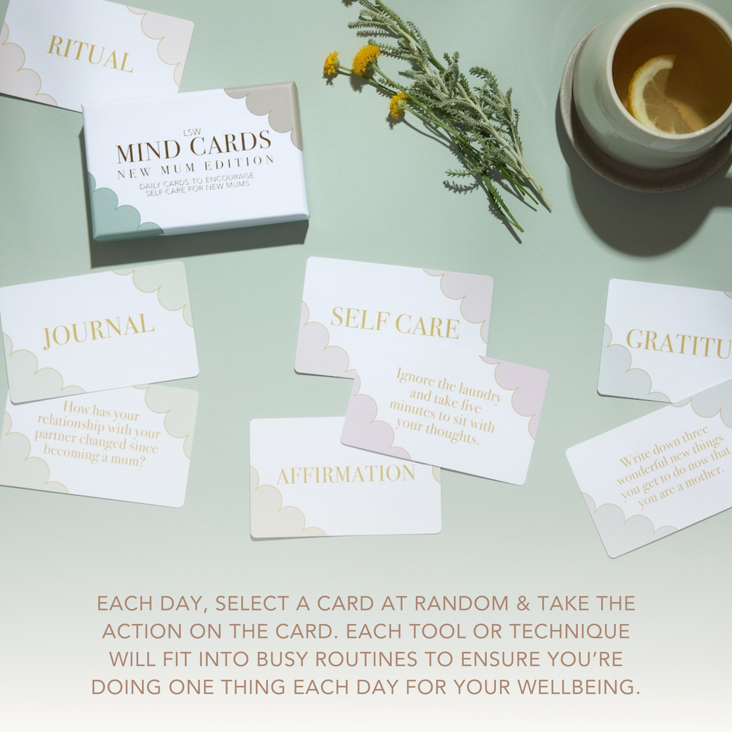 Mind Cards: New Mum Edition - Self care gift for new moms
