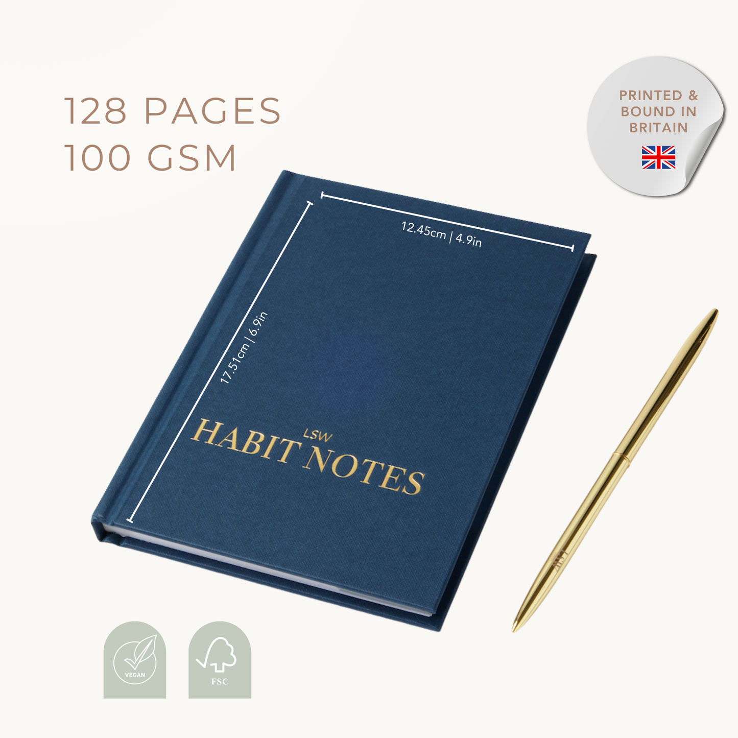 Habit Notes: Daily Habit Tracking Journal | Self-Improvement