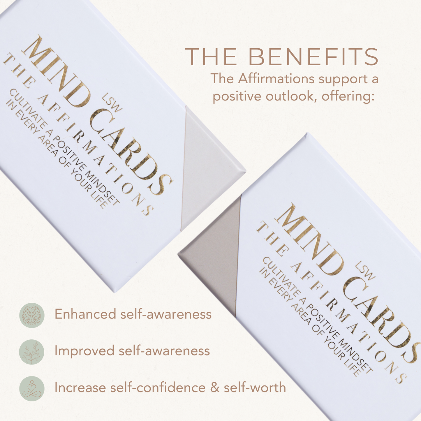 Mind Cards: The Affirmations - Pack of 50 affirmation cards