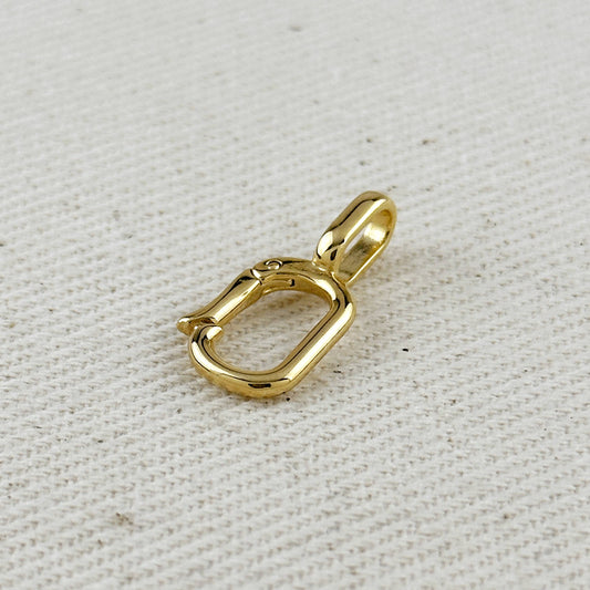 18k Gold Filled Carabiner Pendant