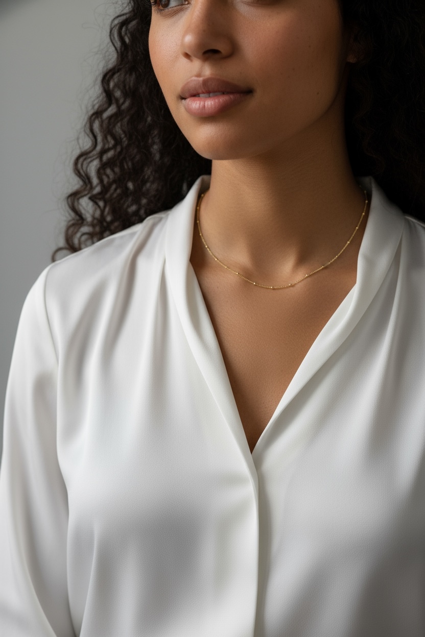 18k Gold Filled 1mm Satellite Chain Available in 16", 18", 2