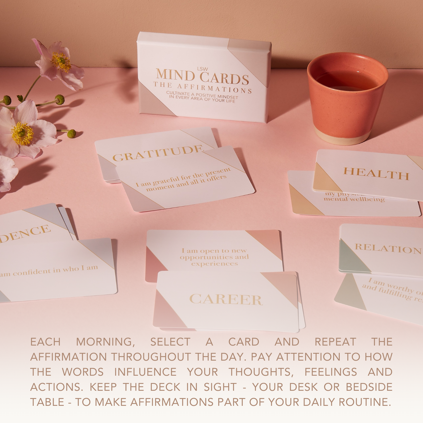 Mind Cards: The Affirmations - Pack of 50 affirmation cards