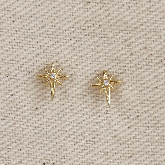 18k Gold Filled Starburst Studs | Guidance & Hope