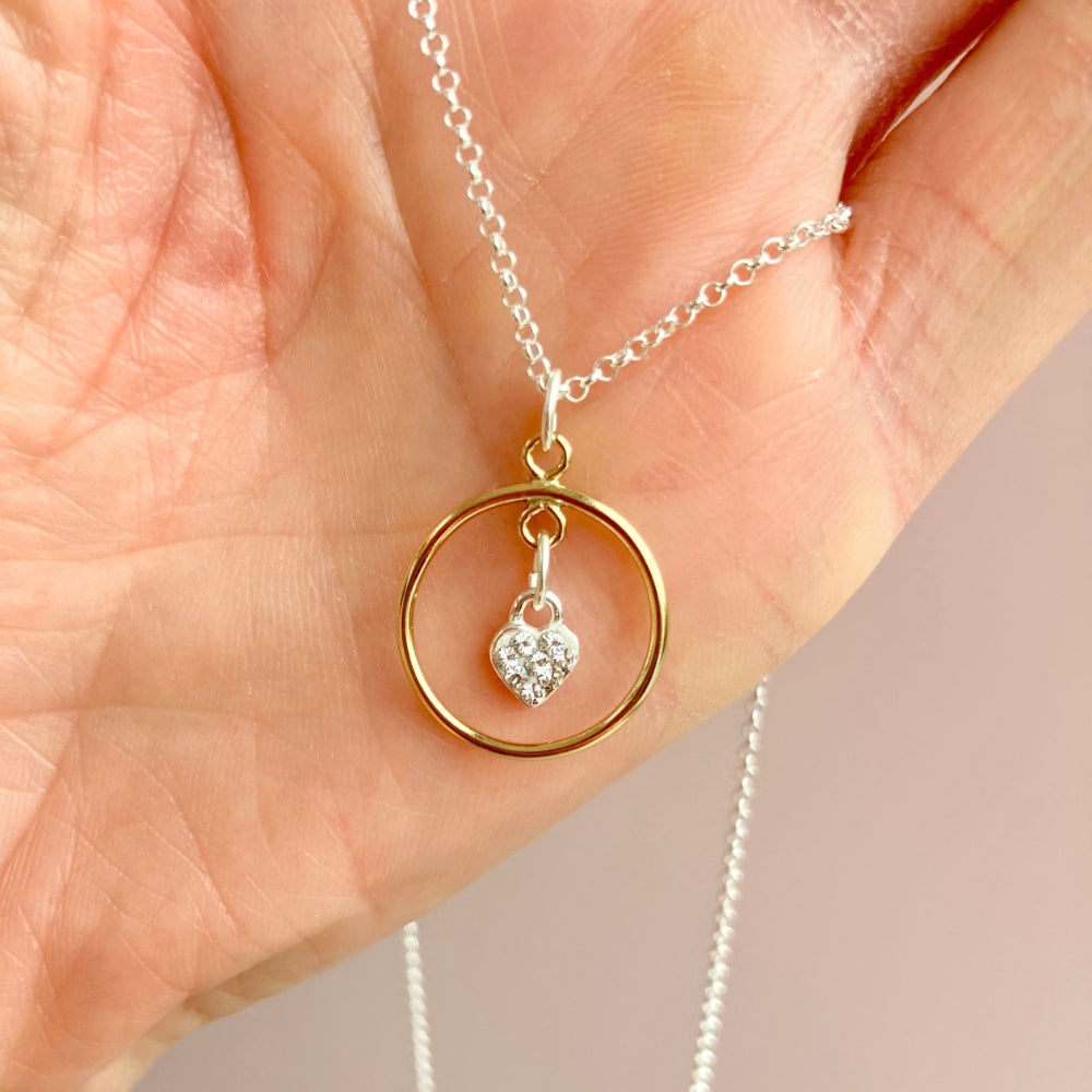 Floating Heart Necklace