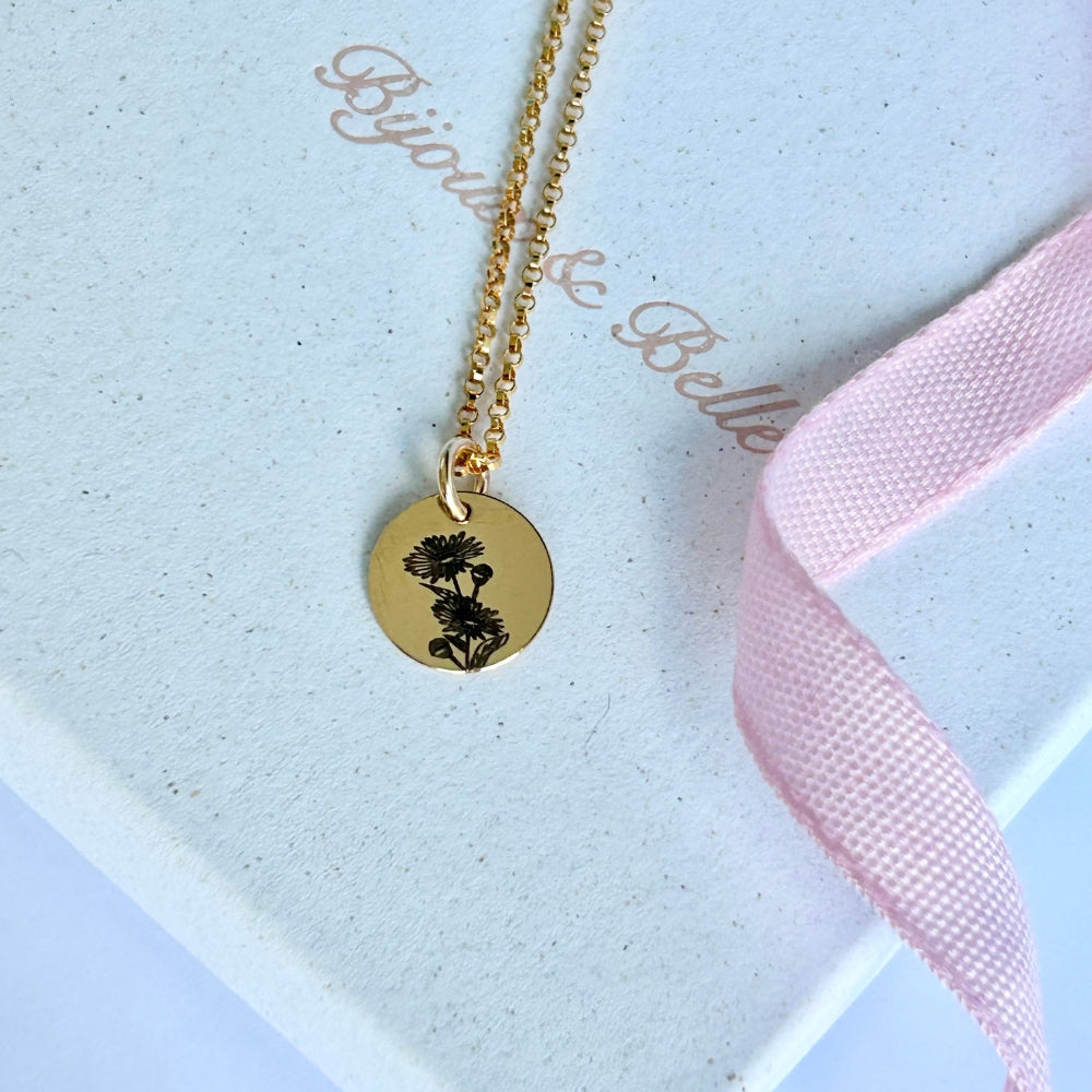 September Birth Flower Necklace | Aster