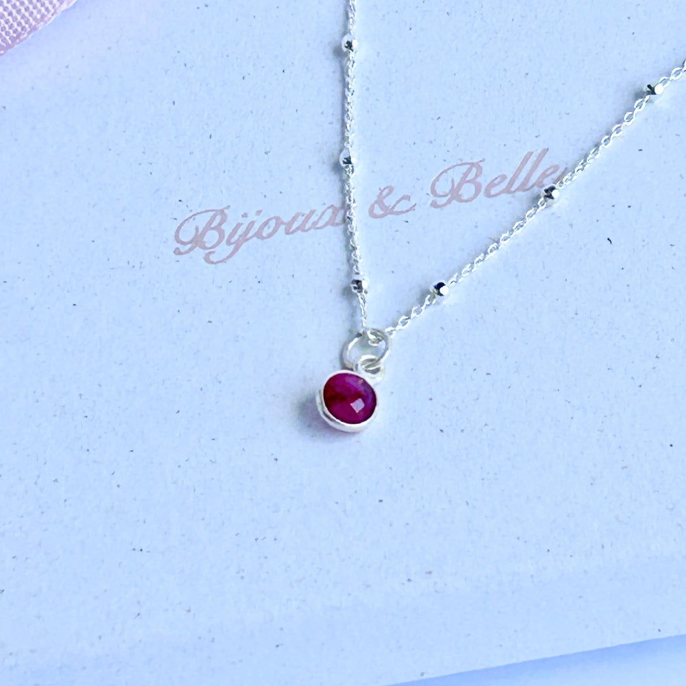 July Birthstone Necklace - Ruby | Passion & Protection