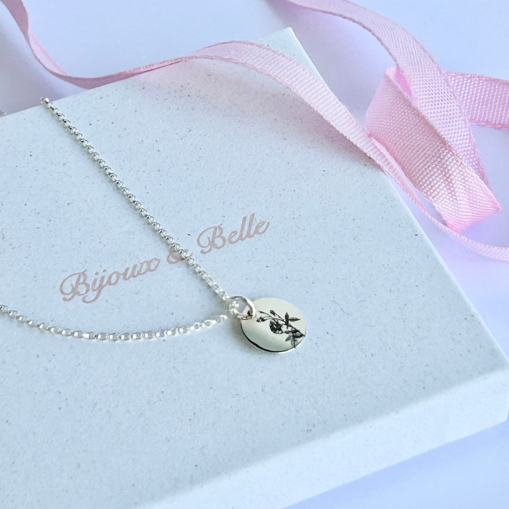 June Birth Flower Necklace | Rose