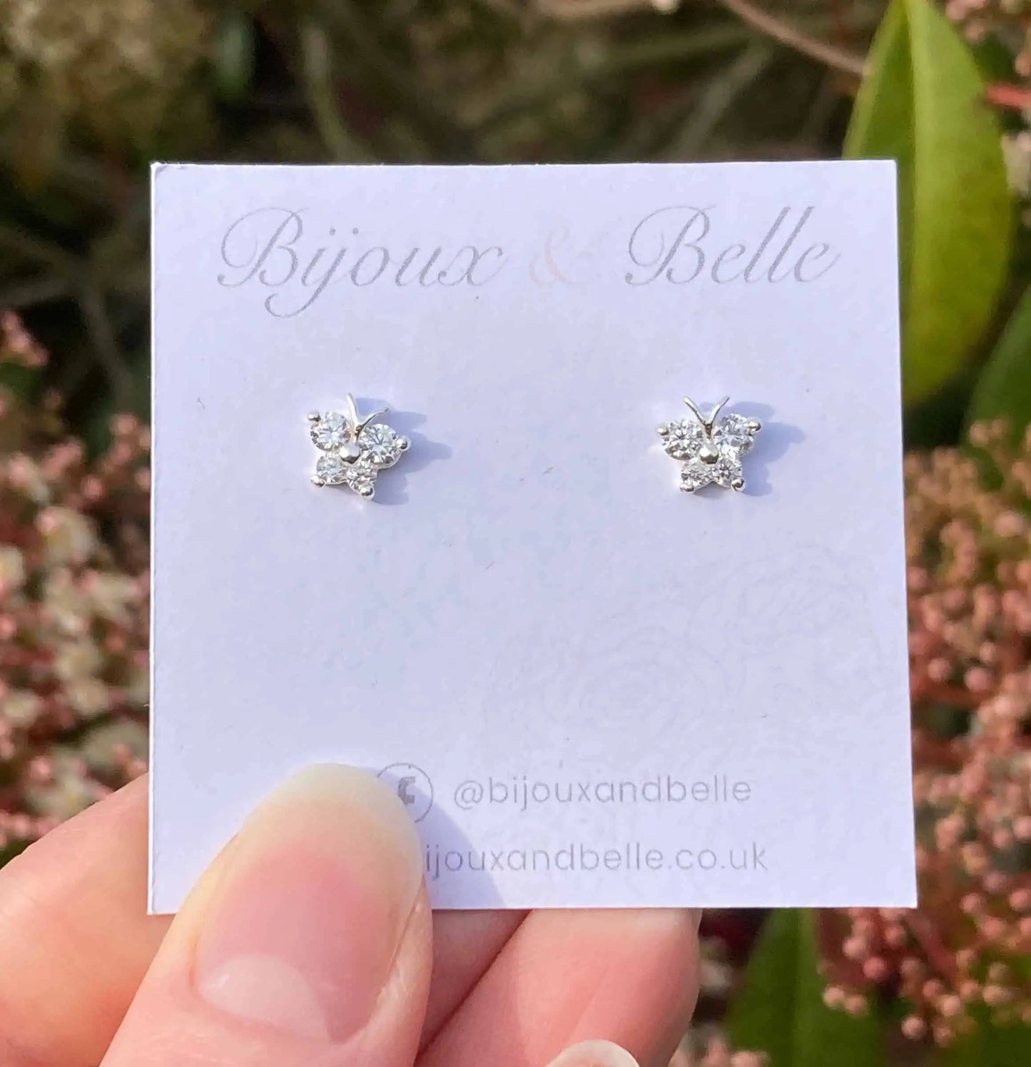 Sparkly Butterfly Studs