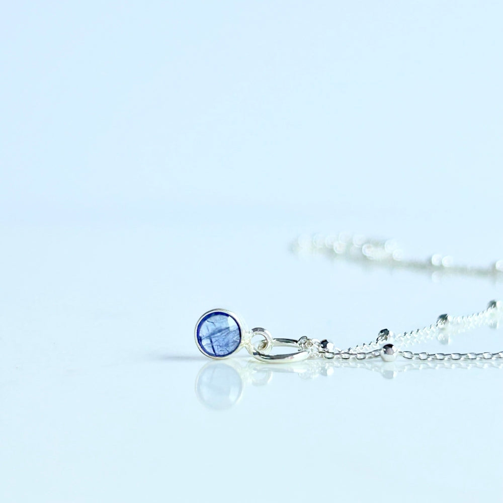 December Birth Stone Necklace - Tanzanite | Transformation, New Beginnings & Good Luck