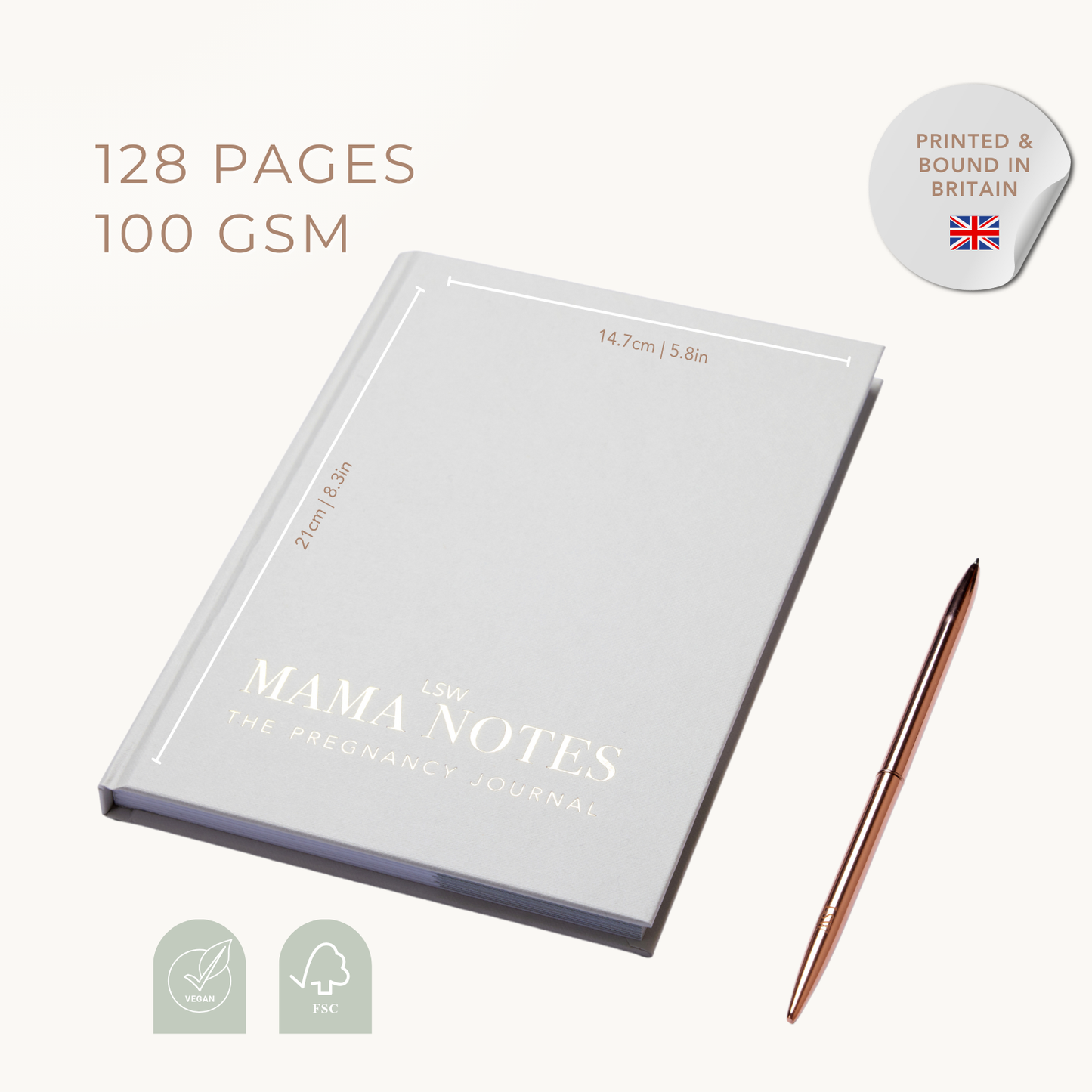 Mama Notes: Pregnancy Journal for Positive Birth - Mum Gift